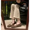 Temporada Primer Encuentro~ Zapatos Mary Jane para mujer con 4 cm de aumento de altura interno y detalle de lazo, nuevo modelo invierno 2026, punta cuadrada, zapatos de una sola tira