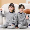 Conjunto de Ropa de Otoño para Niños, Conjunto de Ropa Interior de Algodón Puro para Niños, Ropa de Dormir para Niñas, Conjunto de Ropa Térmica para Niños Pequeños y Medianos