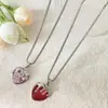 Collar de Zirconia Amor Derretido Estilo Coreano Elegante Simple Diseño de Nicho Sentido Avanzado Cadena de Caja Cadena para Clavícula