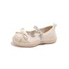 Zapatos de Cuero Estilo Coreano para Niñas Primavera y Otoño Nuevos Zapatos de Princesa con Lazo de Perla para Niños Zapatos de Moda Dulces con Suela Suave para Niñas