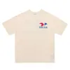 Colección de Camisetas de Manga Corta RHUDE Versión Alta Transfronteriza Vintage Americano Marlboro Streetwear Casual Holgadas para Pareja Cuello Redondo