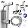 Comércio exterior transfronteiriço vaso sanitário companheiro lavadora de vaso sanitário conjunto de pistola de pulverização bico de reforço de alta pressão pistola de pulverização de vaso sanitário 304 aço inoxidável
