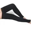 En stock grado uno o dos grado calcetines de compresión de tubo largo calcetines de compresión anti-curvatura calcetines elásticos para la rodilla con forma antideslizantes transpirables