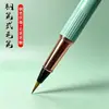 Pluma Fuente Estilo Pluma Pincel, Portátil, Recargable, Hermosa Pluma de Caligrafía, Pequeña Pluma de Punta Suave para Letra Regular, Dedicada para Caligrafía, Viene con Tinta y Cartucho de Tinta