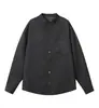 Camisa de manga larga para hombre, estilo nuevo, hecha de tela transpirable y cómoda de lyocell Tencel, similar al lino, con cuello Henley y disponible en tallas grandes, color liso