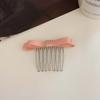 Testa Penteada para Trás Pente de Cabelo com Laço Franja e Artefato Finalizador de Cabelos Quebrados Presilha Presilha Acessórios de Cabelo para Meninas com Volume de Cabelo