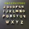 Tachas de Letra, Tachas de Letra em Liga Metálica com Diamantes, Tachas Personalizadas, Acessórios Versáteis, Etc