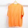 Camiseta Base de Color Sólido de Punto 100% Lana Lavable a Máquina, Camiseta Fina Estilo Isla de Imitación, Corte Holgado, Manga Corta Directo de Fábrica