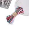 Corda de Algodão Colorida em Degradê de 4mm, Fio Cardado Tingido, para Artesanato DIY, Tecelagem, Fabricação de Pulseiras e Materiais para Joias Venda por Atacado