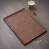 Hogar Simple Tejido de Bambú Imitación Bandeja Redonda de Almacenamiento Oficina Té de Preparación en Seco Gongfu Set de Té Accesorios Dao Bandeja de Bambú