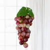 Cacho de Uva Simulado Modelo de Fruta Enfeites de Uva Adereços de Fotografia Fruta Falsa de Uva Decoração de Vitrine de Frutaria
