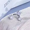 Anillo Abierto Multicolor de Diamantes de Zirconia Completos Más Vendido de Xiaohongshu, Lujo Accesible, Gama Alta, Anillo de Diseño de Nicho Super Brillante