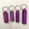 Botella de Medicina para Exteriores, Llavero de Aleación de Aluminio Botella Colgante, Contenedor Pequeño de Medicina Impermeable Mini, Botella Sellada de Pastillas de Emergencia