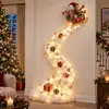 Luminária de Parede Trilha Mágica de Natal Transfronteiriça, uma luminária de parede de madeira para a Trilha Mágica de Natal