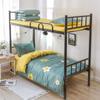 Algodão Lavado Algodão Aloe Vera Roupa de Cama Estudante Quatro Peças Capa de Edredom Dormitório Solteiro Conjunto de Três Peças Tie-Dye Simples
