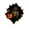 Pegatinas de Pared 3D de Halloween Rompiendo la Pared, Pegatinas de Decoración de Pared para el Hogar con Atmósfera de Terror de Halloween, Pegatinas para Ventanas de Vidrio