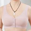 Nuevo sujetador de talla grande con hebilla frontal adhesiva sin costuras para mujeres de mediana edad y mayores, ropa interior estilo chaleco de alta elasticidad para mujer, inalámbrico