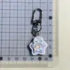 Llavero de Luna y Estrella Láser Colorido Colgante de Botella de los Deseos Color Caramelo Galvanizado Mariposa Fresa Accesorios para Estudiantes