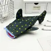 Estuche para la vuelta al cole, bolsa de papelería engrosada, nuevo estuche de gran capacidad, diseño divertido de animal tiburón, bolsa de almacenamiento de nicho