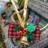 Decoraciones Árbol de Navidad Lazo Empaque de Regalo Cinta Roja y Verde Campana Coche de Regalo Decoración Colgante Suministros para Muebles