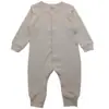 Traje de Gateo de Algodón Puro de Comercio Exterior para Niños y Niñas, Bebés y Niños Pequeños, Traje de Gateo de una Pieza con Estampado Floral de Dibujos Animados, Traje de Gateo de Manga Larga