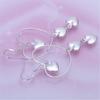 Calientes Nuevos Explosivos de Taobao Plata Pendientes de Corazón Coreanos de Moda Pendientes de Tres Corazones Joyería Joyería para Mujer