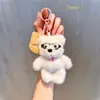 Original Lindo Calabaza Gafas Oso Peluche Llavero Colgante Muñeca Divertida Bolso de Muñeca Colgante Regalo Pequeño Venta al por Mayor