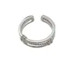 Joyería de mano de diseñador nicho coreano, anillo retorcido de tres capas de plata de ley S925, único, de alta gama, versátil y elegante