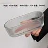 Estilo Ins Tazón Sencillo Ovalado de Vidrio Plato Casero para Snacks Plato para Snacks Plato para Frutas Plato Creativo para Snacks Ensalada Postre