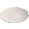 Plato Cerámico Beige Pétalos de Mascota de Fábrica Plato de Mesa Irregular para el Hogar Plato de Cena Plato para Filete de Alta Calidad Plato Occidental