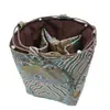 Bolsas Pequeñas Cuadradas de Tela al por Mayor para Fabricantes, Bolsas Pequeñas de Doble Capa con Cuatro Bolsillos para Almacenamiento de Tazas de Té Pequeñas, Bolsas de Regalo para Empaque de Joyería y Bolsas para Manualidades