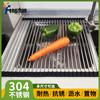 Práctico escurridor plegable de silicona para fregadero, escurreplatos de acero inoxidable 304 y escurridor enrollable para palillos