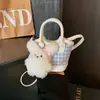 Bolsa Casual de Tecido Xadrez Fashion e Estilosa para Mulheres 2026 Nova Moda Bolsa de Ombro Transversal Pequena Bolsa para Celular