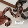 11cm Calidad Alto Brillo Color Carey Leopardo Acrílico Pinza Grande Elegante Francés Pinza Tiburón Pinza para el Cabello para Mujeres