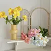 Ins Brownie Pu Feel Tulipán Flor Artificial Flor Falsa Decoración Mesa Comedor Hogar Floricultura Suave Accesorios Fotográficos