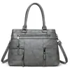 Bolso de mano transfronterizo, bolsa de gran capacidad, estilo vintage para mujeres de mediana edad, bolso de hombro versátil, bolso de mano de moda para mujer, bolsa tote