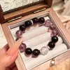 [en Esta Iris] Pulsera de Amatista Natural Examen de Admisión de Posgrado Buena Suerte Pulsera de Amatista Lavanda Fantasía Regalo