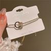 Pulsera Dongdaemun de lujo ligero bicolor de cintura pequeña 2023 otoño e invierno Nueva pulsera de círculo de nicho para chica gentil
