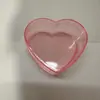 Caixa em Formato de Coração 8,5*7,5*4cm Caixa de Doces de Plástico Acrílico Caixa de Exibição de Joias de Cristal em Formato de Coração Embalagem Caixa de Presente