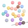 Cuentas Redondas Planas de Acrílico Esmerilado de Color Sólido de 4*7 mm Accesorios para Manualidades Hechas a Mano Pulsera Collar Joyería Cuentas Sueltas
