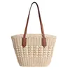 Bolso Cubo de Paja de Gran Capacidad Transfronterizo para Mujer Moda Nueva Primavera 2026 Textura de Alta Calidad Bolso de Hombro