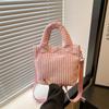2024 Invierno Nuevo Nicho Pequeño Fresco Bolso Balde Casual Bandolera Bolso Pequeño Lindo Moda Bolso de Mano Bolso Balde