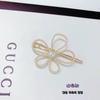 Grampo de Cabelo Flor de Strass com Diamantes Brilhantes Laterais e Pérolas, Estilo Dongdaemun Coreano, Presilha de Cabelo para Menina Estudante Celebridade da Internet, Acessório de Cabelo com Presilha Lateral