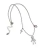 Collar con Colgante de Oso Estrella de Circonita y Perla, Cadena para Clavícula de Lujo Sutil y de Nicho, Accesorio Versátil y Elegante para Mujeres