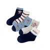 Calcetines infantiles Yishuangshuang, nuevos calcetines de media caña con dibujos de Ultraman para otoño e invierno, algodón peinado, bonitos calcetines de algodón para bebé para niños