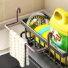 Escorredor de Louça de Cozinha, Porta Detergente e Esponja para Pia, Rack Organizador, Suporte para Palha de Aço, Rack de Armazenamento para Pia de Lavar Louça, Utensílios de Cozinha