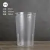 Copo de Água Transparente de Plástico Acrílico para PC Copo de Chá Fosco para Restaurante Copo de Boca Copo para Bebida de Chá de Leite Copo de Cerveja