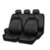 Amazon Temu México Comercio Transfronterizo Funda Universal para Asiento de Coche Acolchado Diamantado de una Línea Bordado Cuero PU