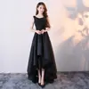Vestido de Noite para Mulheres 2026 Novo Estilo Simples e Elegante Longo Preto para Banquete Hostess Digna Vestido de Socialite