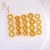Areia de Lua Simples Padrão Martelo Dourado Espaçador Encaixável Padrão Espiga de Trigo Padrão de Pneu Espaçador de Conta de Abóbora Conta Espaçadora Anel de Corrida Acessórios DIY Base de Contas Soltas